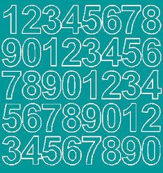 Naklejka cyfry samoprzylepne 3,5 cm naklejki turkusowy z połyskiem