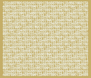 Naklejka cyfry samoprzylepne 7 mm naklejki złoty z połyskiem