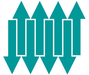 Naklejka strzałki 30x10 cm 8 sztuk naklejki turkusowy matowy