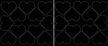 Naklejki serca walentynki 7 cm naklejka 24 szt czarny matowy