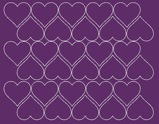 Naklejki serca walentynki 4 cm naklejka 30 szt fioletowy połysk