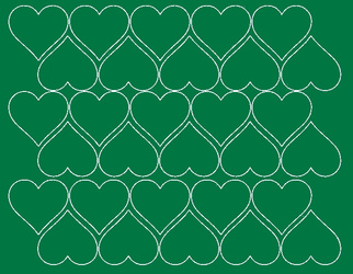 Naklejki serca walentynki 4 cm naklejka seduszko 30 sztuk zielony matowy.