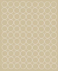 Naklejka koła 2 cm naklejki kółka kropki 99 sztuk beżowy matowy