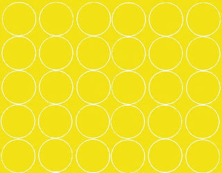 Naklejka koła 7 cm naklejki kółka kropki 30 sztuk żółty połysk