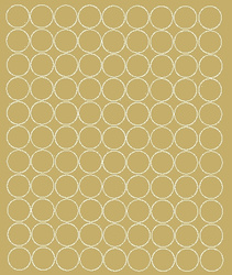 Naklejka koła 4 cm naklejki kółka kropki 99 sztuk złoty połysk