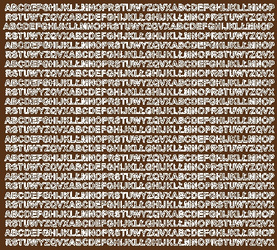 Naklejka litery samoprzylepne 5 mm naklejki brązowy matowy