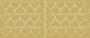 Naklejki serca walentynki 5 cm naklejka 40 sztuk złoty matowy