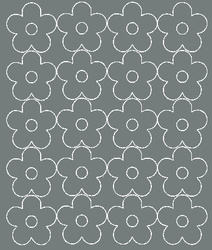 Naklejka na ścianę kwiaty naklejki kwiatki 20 sztuk szary matowy