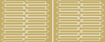 Naklejka strzałki 10x2cm 60 sztuk naklejki złoty z połyskiem