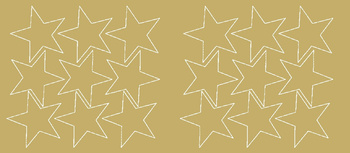 Naklejki gwiazdki 8 cm gwiazdy samoprzylepne 18 szt. złoty matowy