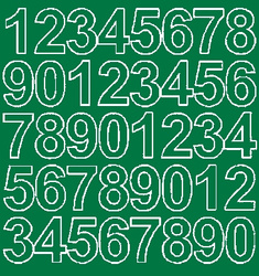 Naklejka cyfry samoprzylepne 3,5 cm naklejki zielony matowy