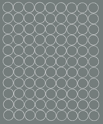 Naklejka koła 2 cm naklejki kółka kropki 99 sztuk szary matowy