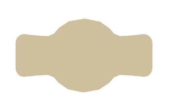 Etykieta na słoik 7x4 cm na przetwory 72 szt. beżowy matowy