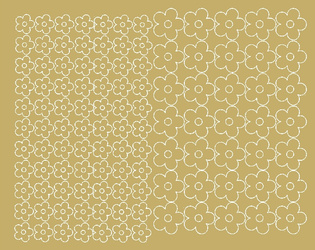 Naklejka na rower kask kwiaty kwiatki 112 sztuk złoty matowy