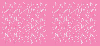 Naklejki gwiazdki 5 cm gwiazdy samoprzylepne 50 szt. różowy matowy