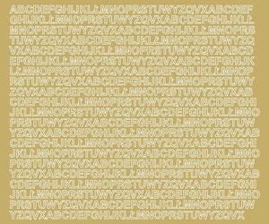 Naklejka litery samoprzylepne 7 mm naklejki złoty z połyskiem