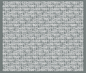 Naklejka cyfry samoprzylepne 7 mm naklejki szary z połyskiem.