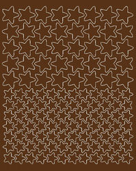 Naklejka na rower kask naklejki gwiazdki 124 szt brązowy połysk