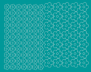 Naklejka na rower kask kwiaty kwiatki 112 sztuk turkusowy połysk