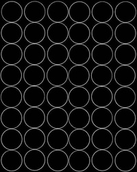 Naklejka koła 6 cm naklejki kółka kropki 48 sztuk czarny matowy