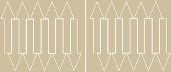 Naklejka strzałki 15x4cm 20 sztuk naklejki beżowy matowy
