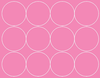 Naklejka koła 12 cm naklejki kółka kropki 12 sztuk różowy matowy