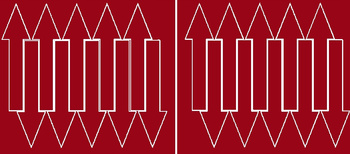 Naklejka strzałki 15x4cm 20 szt naklejki ciemno czerwony połysk