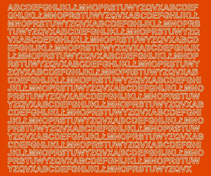 Naklejka litery samoprzylepne 7 mm naklejki pomarańczowy połysk