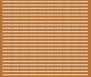 Naklejki cyfry samoprzylepne 3 mm miedziany z połyskiem