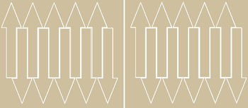Naklejka strzałki 15x4cm 20 sztuk naklejki beżowy z połyskiem