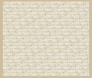 Naklejka cyfry samoprzylepne 7 mm naklejki beżowy matowy