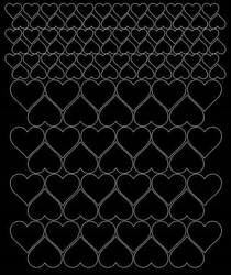 Naklejka na rower kask naklejki serca 116 sztuk czarny z połyskiem