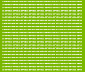 Naklejki cyfry samoprzylepne 3 mm limonkowy zielony matowy