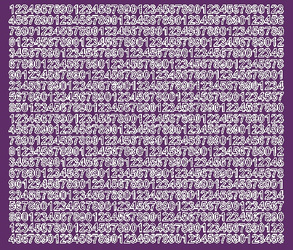 Naklejka cyfry samoprzylepne 7 mm naklejki fioletowy z połyskiem