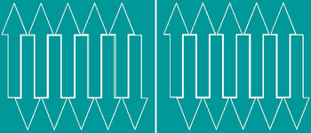 Naklejka strzałki 15x4cm 20 szt naklejki turkusowy matowy
