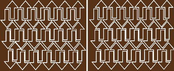 Naklejka strzałki 5x3cm 72 sztuki naklejki brązowy matowy