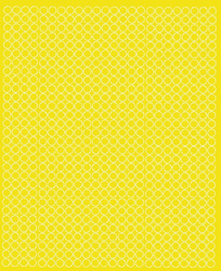 Naklejka koła 7 mm naklejki kółka kropki 720 sztuk żółty matowy