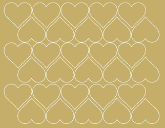 Naklejki serca walentynki 4 cm naklejka 30 sztuk złoty matowy