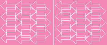 Naklejka strzałki strzałka 7x4,5cm 42 sztuki naklejki różowy matowy.