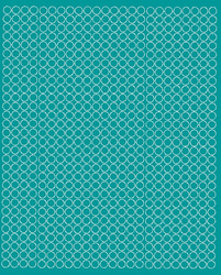 Naklejka koła 7 mm naklejki kółka grochy kropki 720 sztuk turkusowy połysk