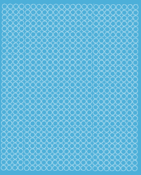 Naklejki koła 7 mm kółka grochy kropki 720 szt. jasnoniebieski z połyskiem