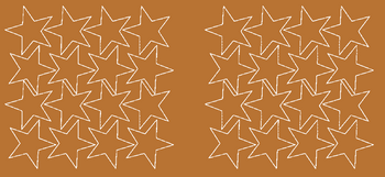 Naklejki gwiazdki 6 cm gwiazdy samoprzylepne 32 szt. miedziany z połyskiem