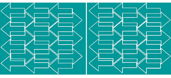 Naklejka strzałki 7x4,5cm 42 szt naklejki turkusowy matowy