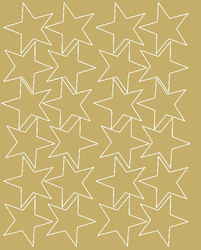 Naklejki gwiazdki 12 cm gwiazdy samoprzylepne 24 szt. złoty z połyskiem