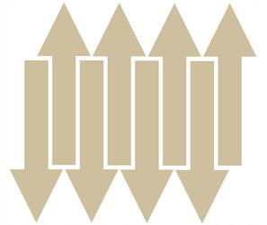 Naklejka strzałki 30x10 cm 8 sztuk naklejki beżowy z połyskiem