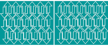 Naklejka strzałki 5x3cm 72 sztuki naklejki turkusowy matowy.