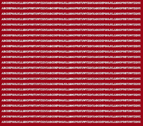 Naklejka litery samoprzylepne 3 mm ciemno czerwony matowy