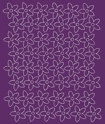 Naklejka na ścianę okno kwiaty 3 cm naklejki 48 sztuk fioletowy matowy