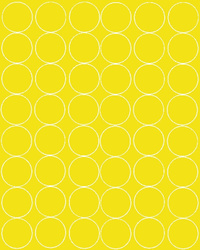 Naklejka koła 6 cm naklejki kółka kropki 48 szt żółty z połyskiem