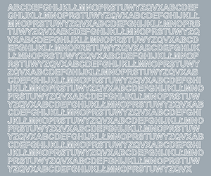 Naklejki litery samoprzylepne 7 mm srebrny matowy